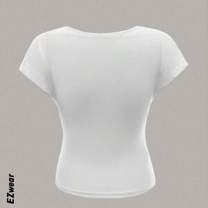 Shein White Backless Top